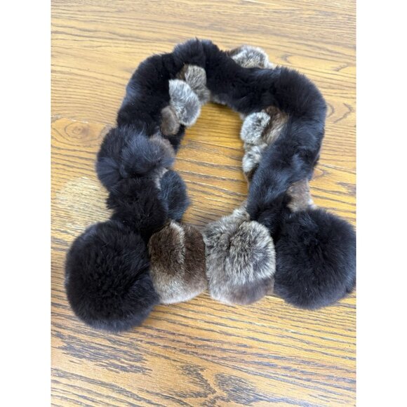 Vintage Real Rabbit Fur Scarf Women 25”‎ Long, 4” Wide. - Picture 2 of 4